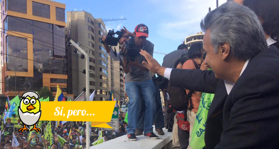 Foto tomada del Facebook de Lenín Moreno.