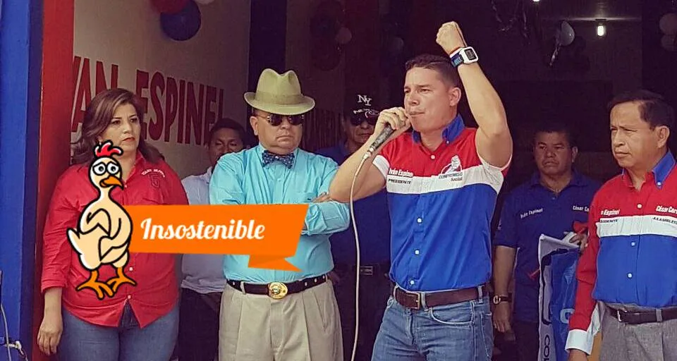 Foto tomada del Facebook de Iván Espinel.