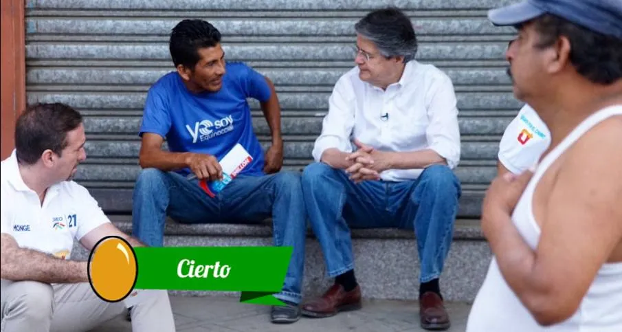 Foto tomada del Twitter de Guillermo Lasso.