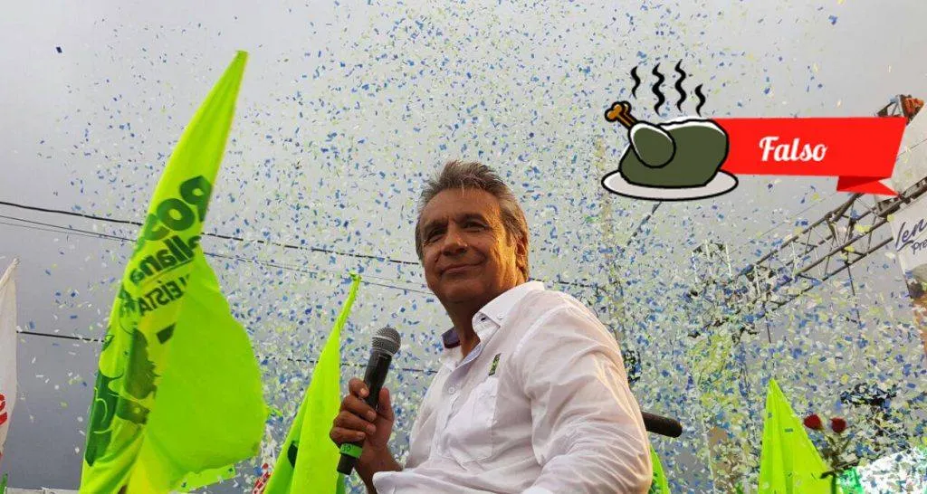 Foto tomada del Facebook de Lenín Moreno.