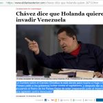 ch[avez dice que lo van a invadir