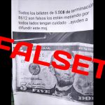 falseta billetes de cinco