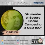 moreno promesa seguro campesino cumplido