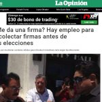 la opinion me da una firma