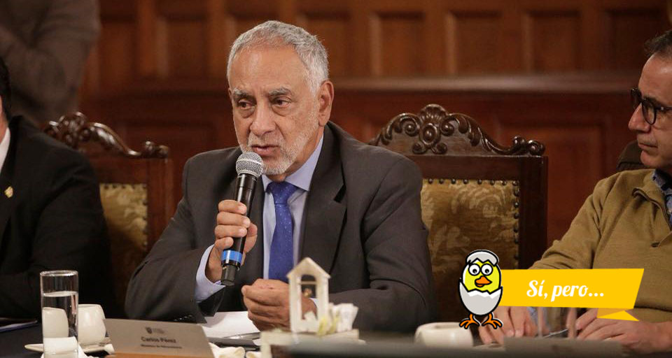 Pérez se refiere a los subsidios a la gasolina