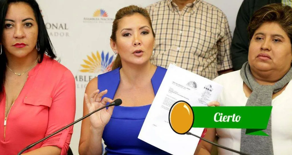 La asambleísta se refiere al porcentaje de madres adolescentes