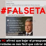 FALSETA moreno universidades