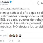 trabajo respuesta partidas vacantes