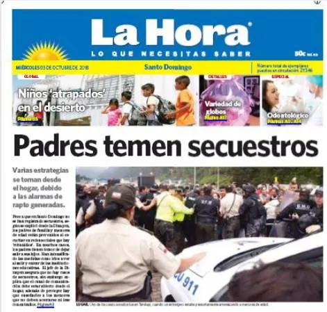 padres temen secuestro 3 de octubre
