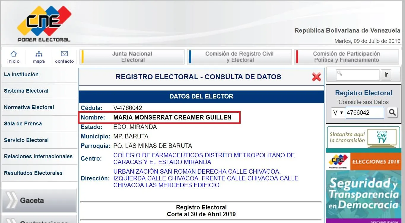 ministra venezolana