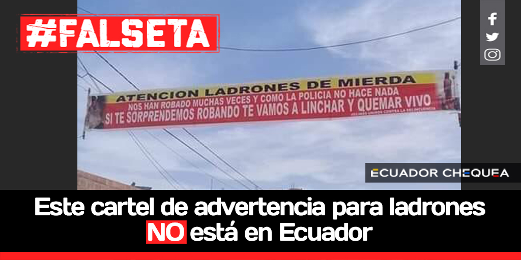 FALSETA Ecuado ladrones