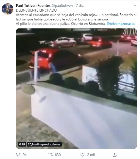 Delincuente linchado riobamba falseta 2