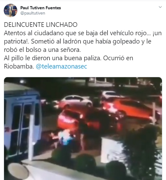 Delincuente linchado riobamba falseta