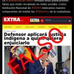 defensor del pueblo desmiente