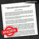 comunicado falso