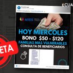 Falso bonos de $50 y $120 MIES