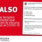 Falso Terapia vacunas