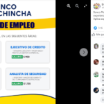 Oferta laboral Banco Pichincha