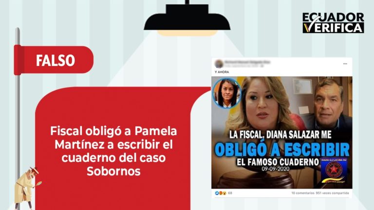 Defensa de Martínez negó en 2020 que la hayan obligado a escribir el cuaderno