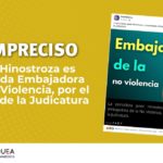 Impreciso, Janet Hinostroza es nombrada embajadora de la No Violencia
