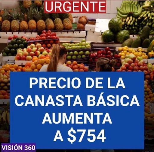 El precio de la canasta básica aumenta a 754 dólares Ecuador Chequea
