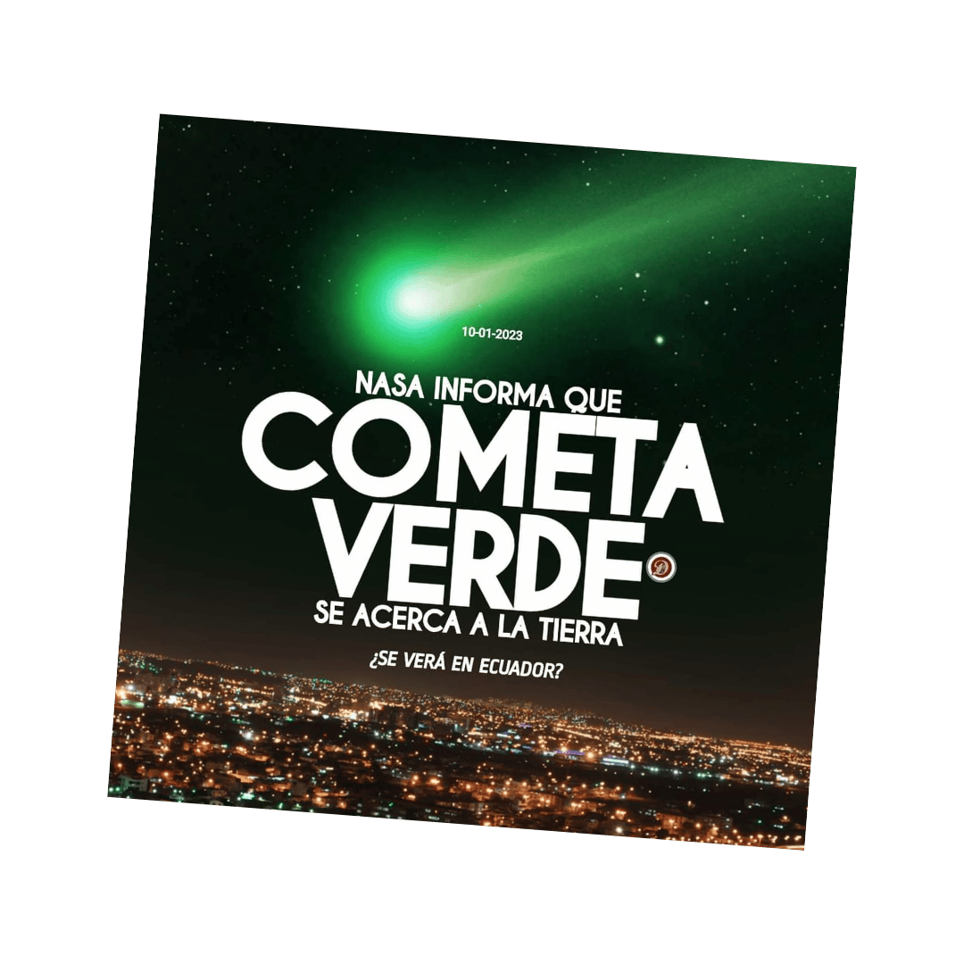 NASA informa que un cometa verde se acercará a la Tierra