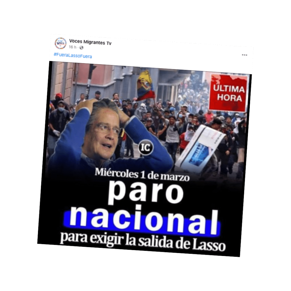 Es falso que hoy habrá paro nacional