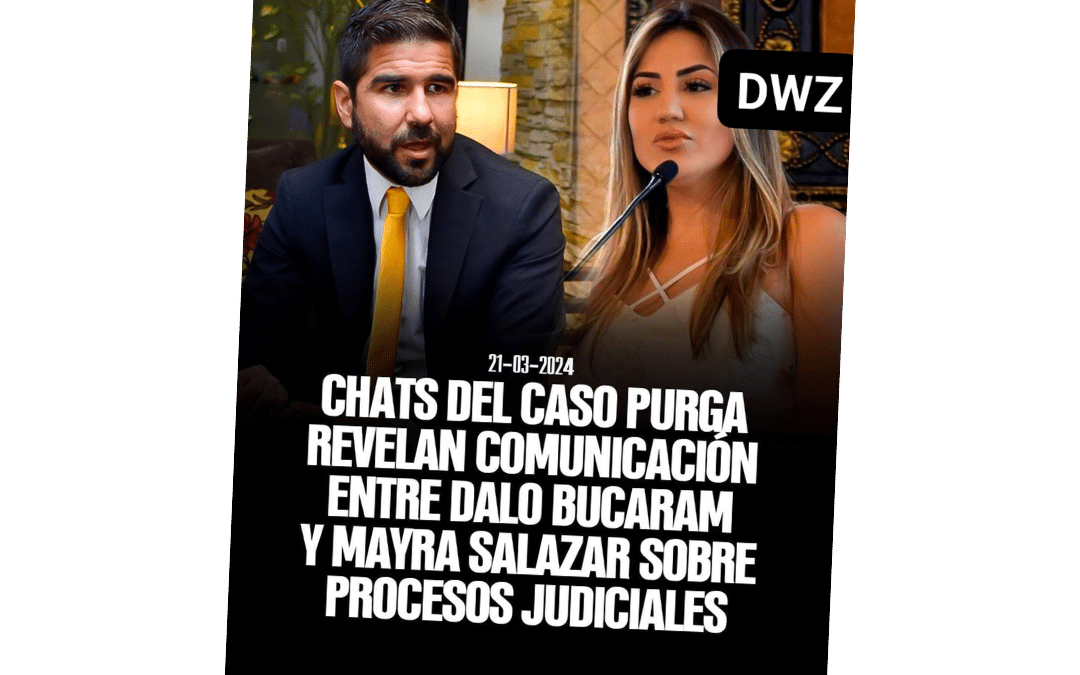 Mayra Salazar y Dalo Bucarán chatearon sobre procesos judiciales