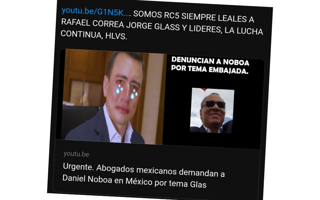 Abogados mexicanos demandan a Noboa por tema Glas