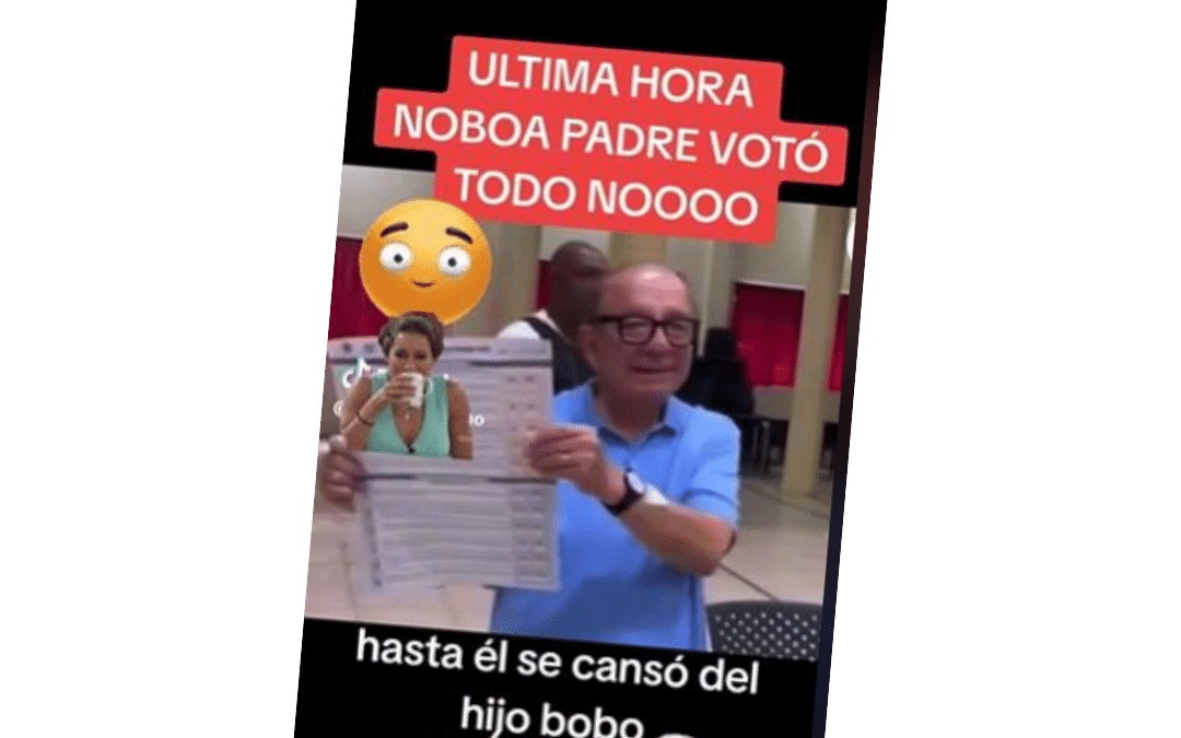 Álvaro Noboa votó todo ‘No’ en la consulta popular
