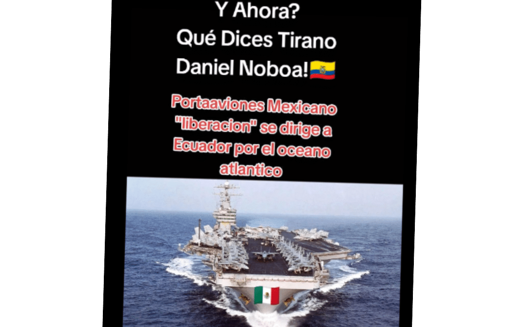 Un portaviones mexicano viene rumbo a Ecuador por el Pacífico