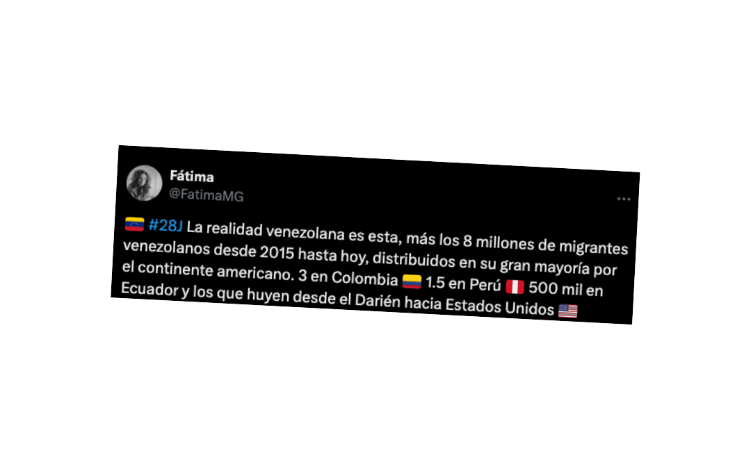 Más de 8 millones de venezolanos están en Colombia, Perú y Ecuador