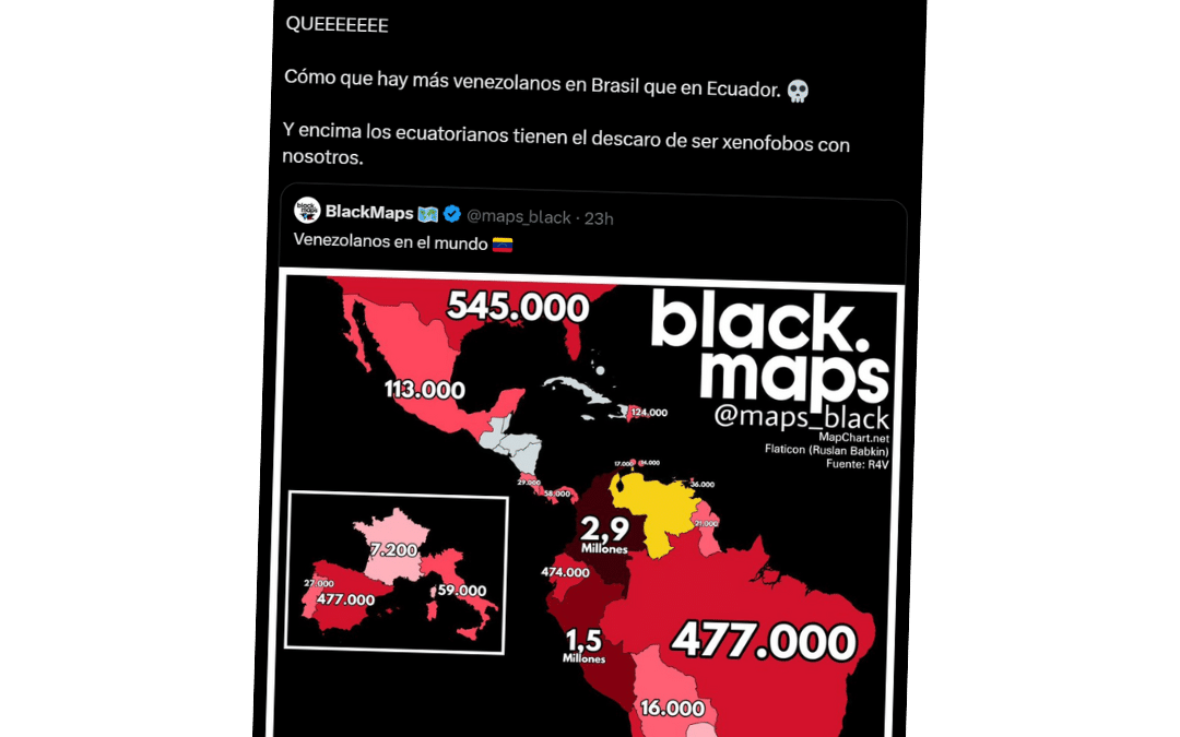 Hay más venezolanos en Brasil que en Ecuador