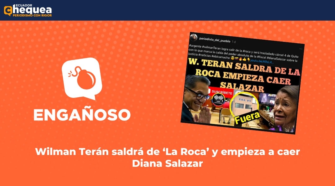 Wilman Terán saldrá de ‘La Roca’ y empieza a caer Diana Salazar