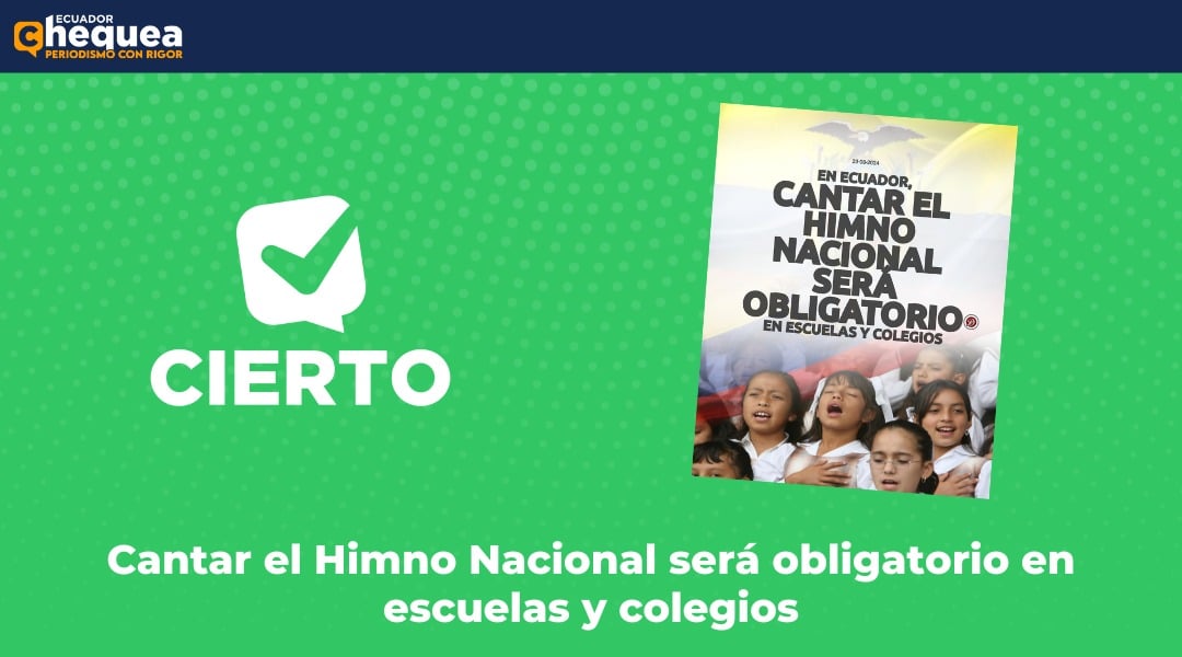 Cantar el Himno Nacional será obligatorio en escuelas y colegios