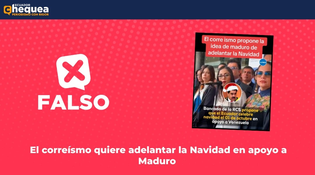 El correísmo quiere adelantar la Navidad en apoyo a Maduro 