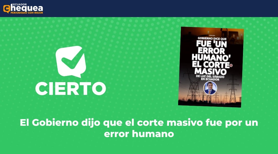 El Gobierno dijo que el corte masivo fue por un error humano