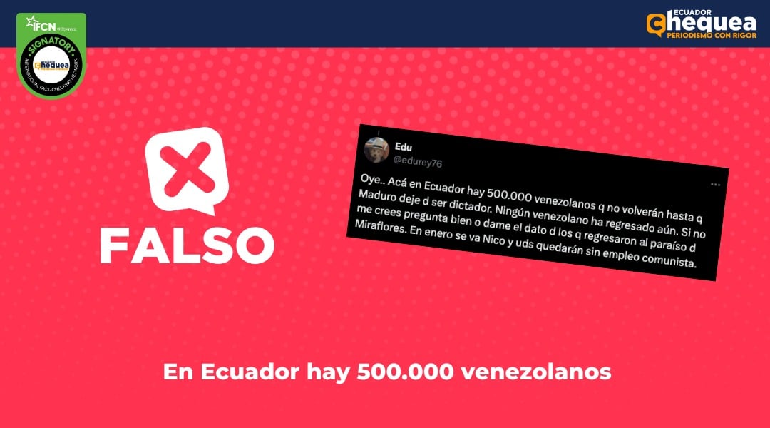 En Ecuador hay 500.000 venezolanos