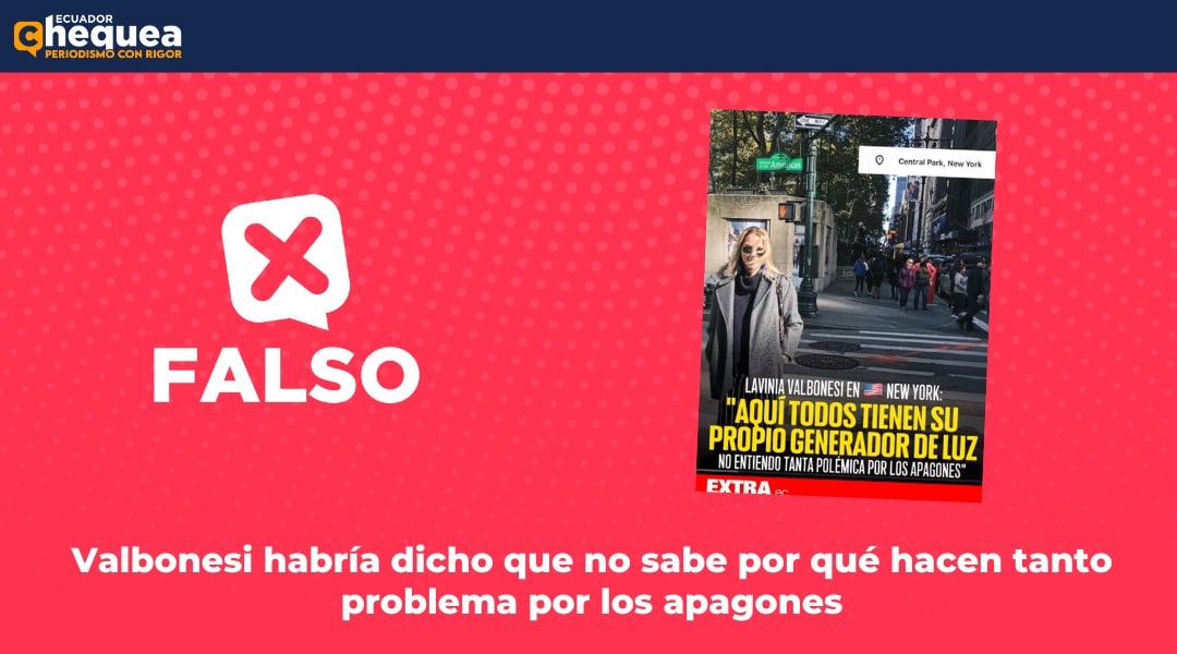 Valbonesi habría dicho que no sabe por qué hacen tanto problema por los apagones