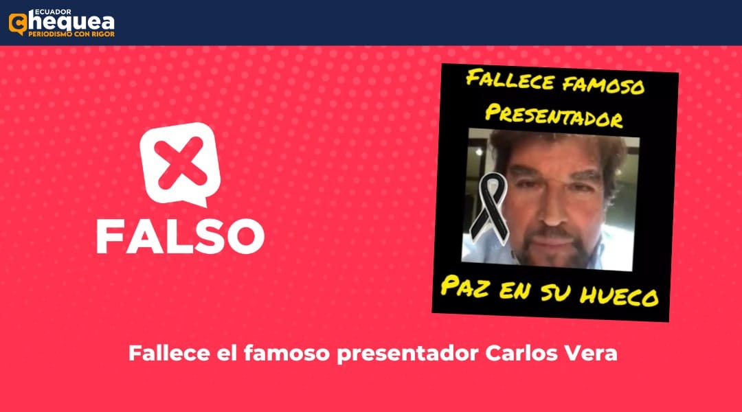 Fallece el famoso presentador Carlos Vera