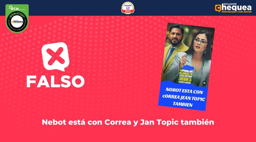 Nebot está con Correa y Jan Topic también