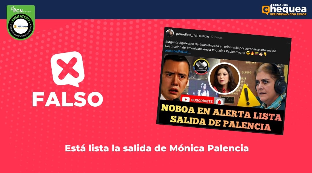 Está lista la salida de Mónica Palencia