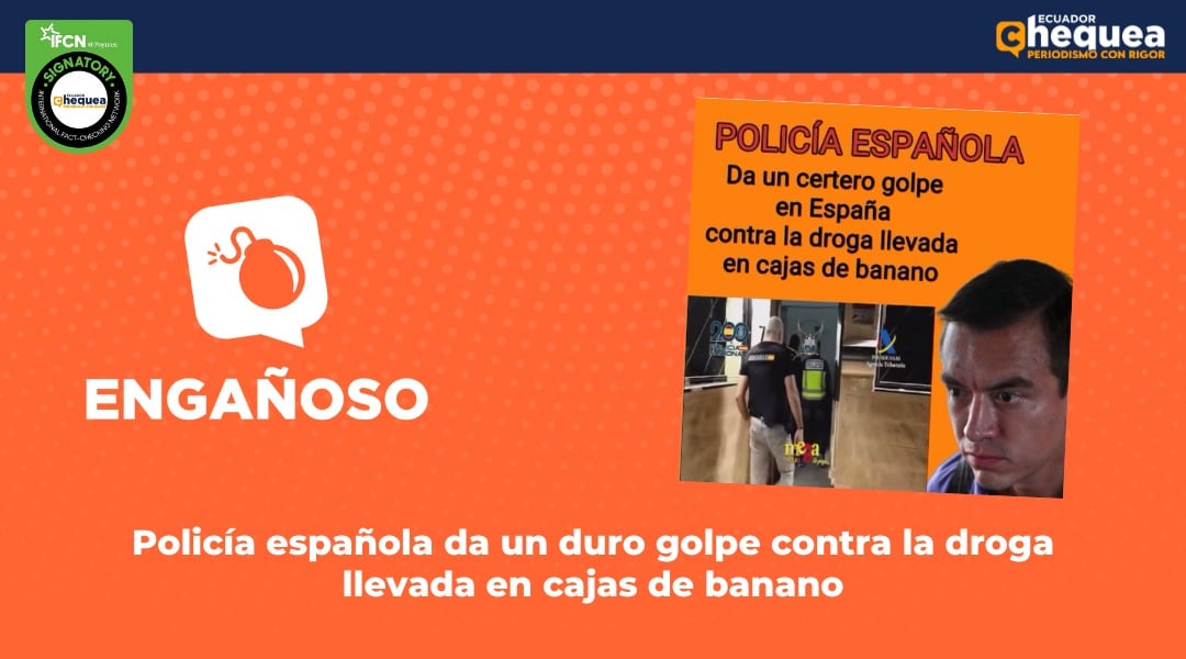 Policía española da un duro golpe contra la droga llevada en cajas de banano