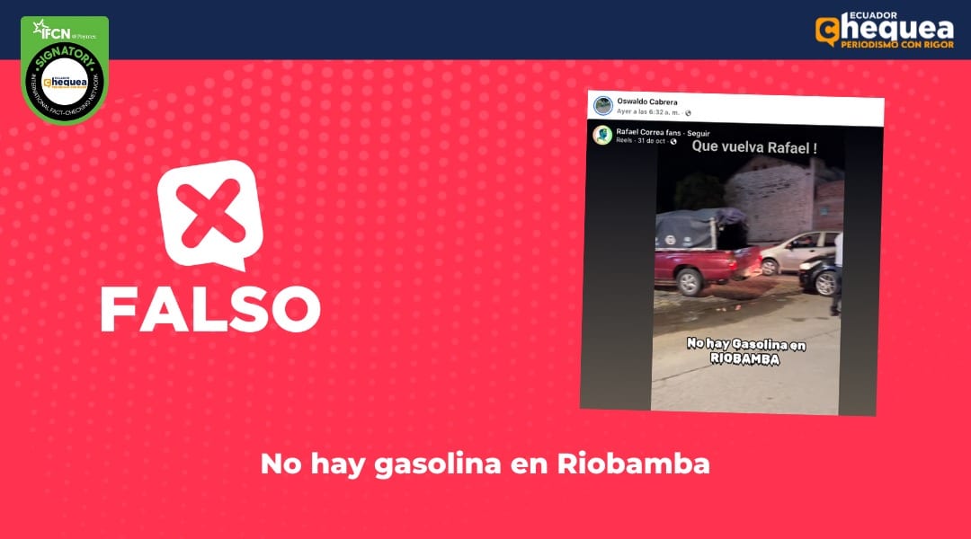 No hay gasolina en Riobamba 