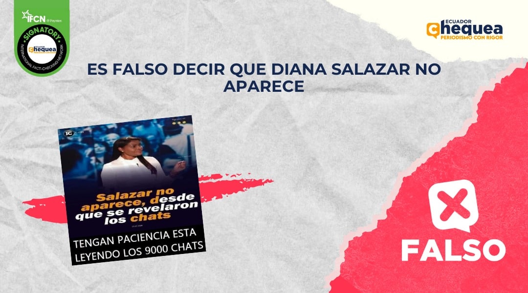 Es falso decir que Diana Salazar no aparece