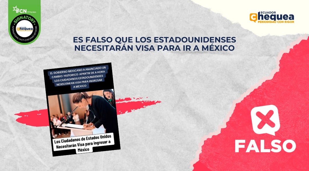 Es falso que los estadounidenses necesitarán visa para ir a México