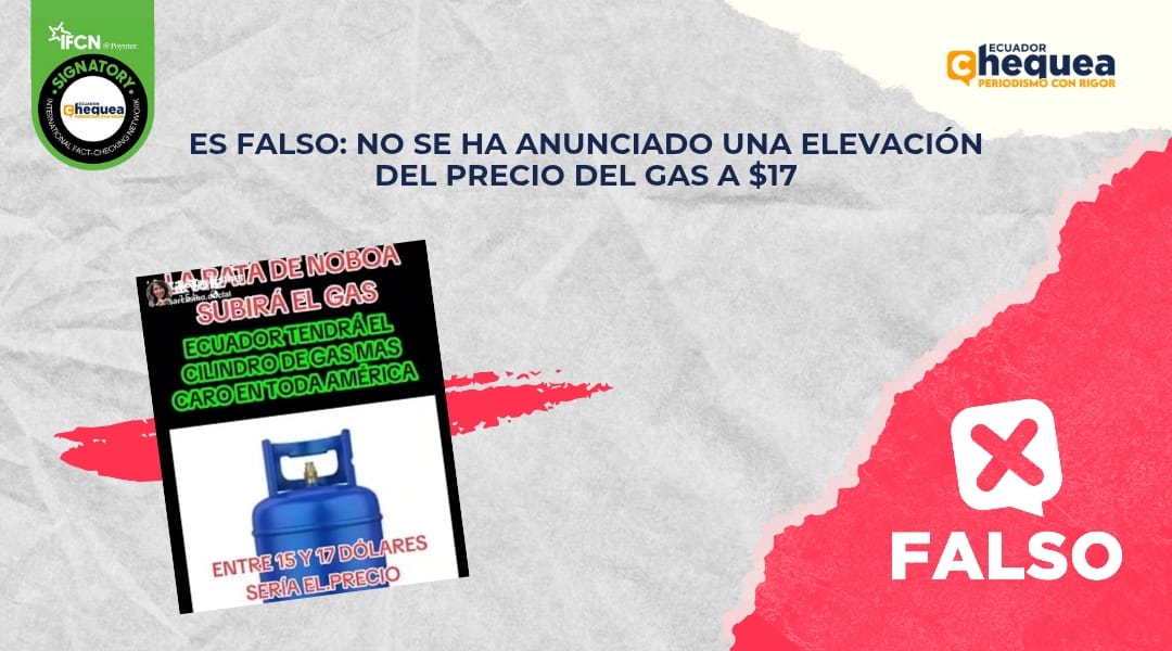 Es falso: no se ha anunciado una elevación del precio del gas a $17
