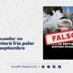 frío polar ecuadorchequea