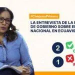 entrevistaMinistra ecuavisa