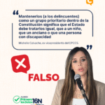 Verificación discurso público calvache